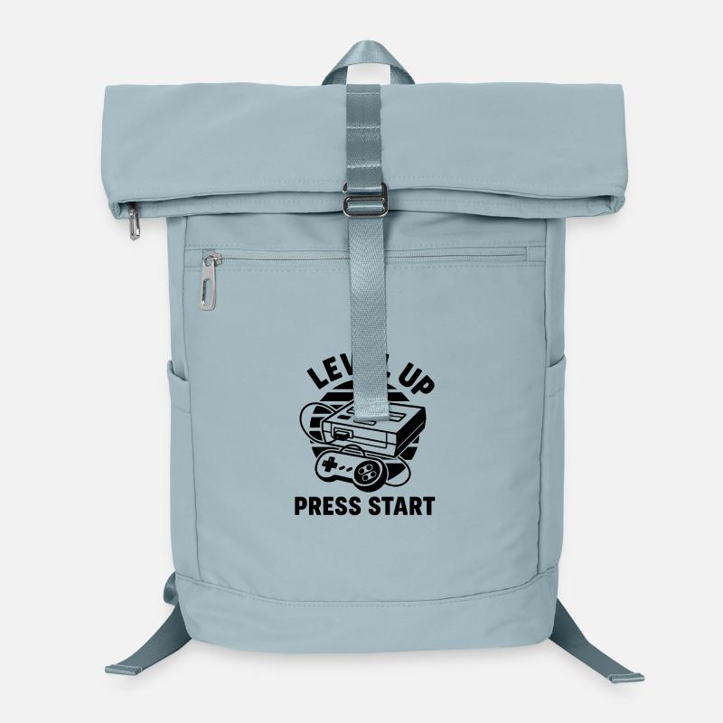 Level Up Press Start Retro Laptop-Rucksack 