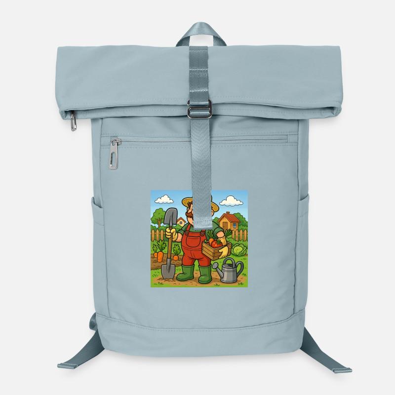 Bauer mit Erntekorb Laptop-Rucksack 