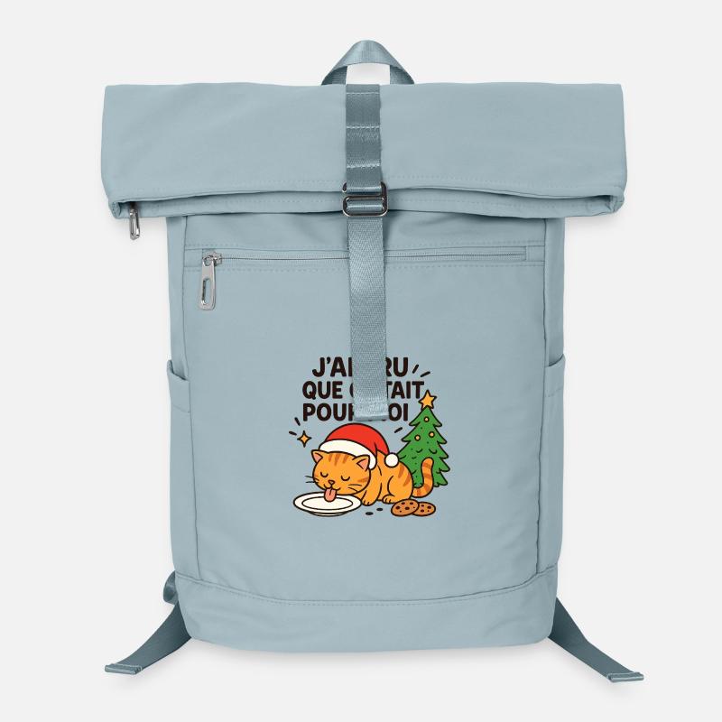 Christmas Festive Cat: For Me Laptop Backpack