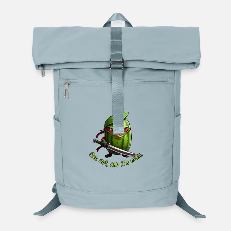Wassermelone Ninja mit Schwert Laptop-Rucksack 