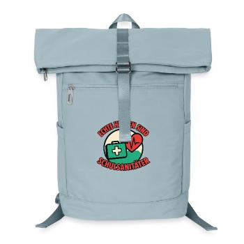 Real heroes are school paramedics - Laptop Backpack - ice blue - Front