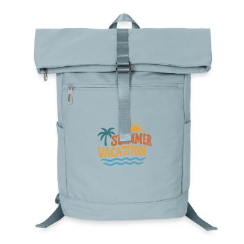 Sommerurlaub Palmen Sonne Wellen - Laptop-Rucksack  - Eisblau - Vorne