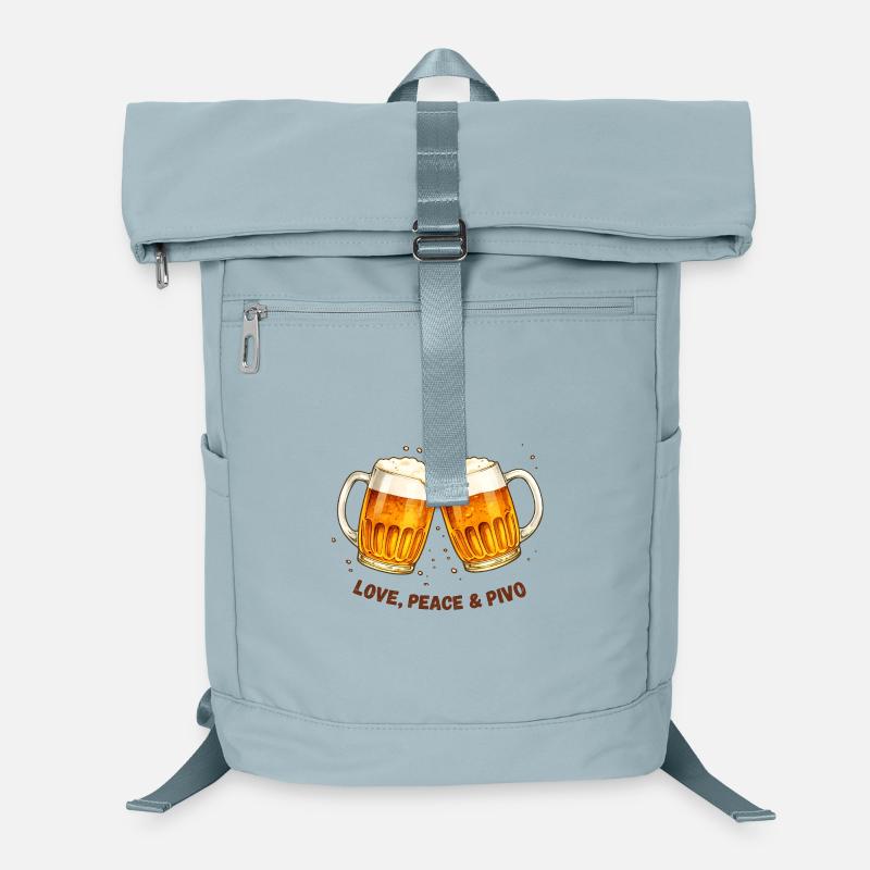 Avec amour-_Paix_-_Bier Sac à dos ordinateur