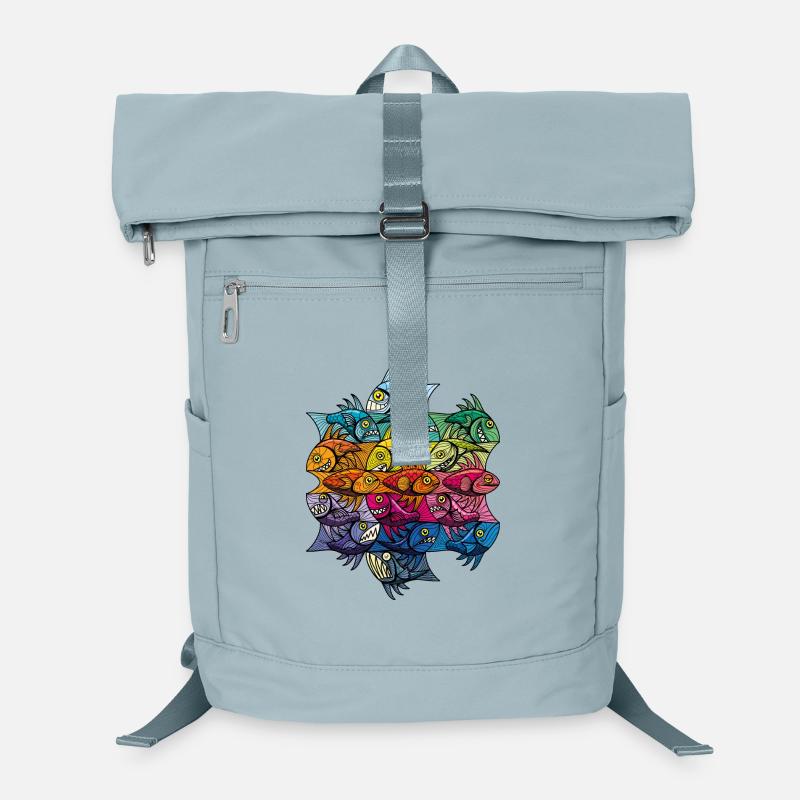 Escherfish style Pattern V Laptop Backpack
