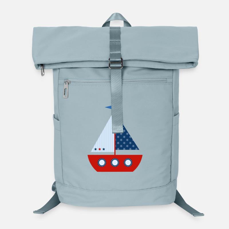 Segelboot - Laptop-Rucksack  - Eisblau