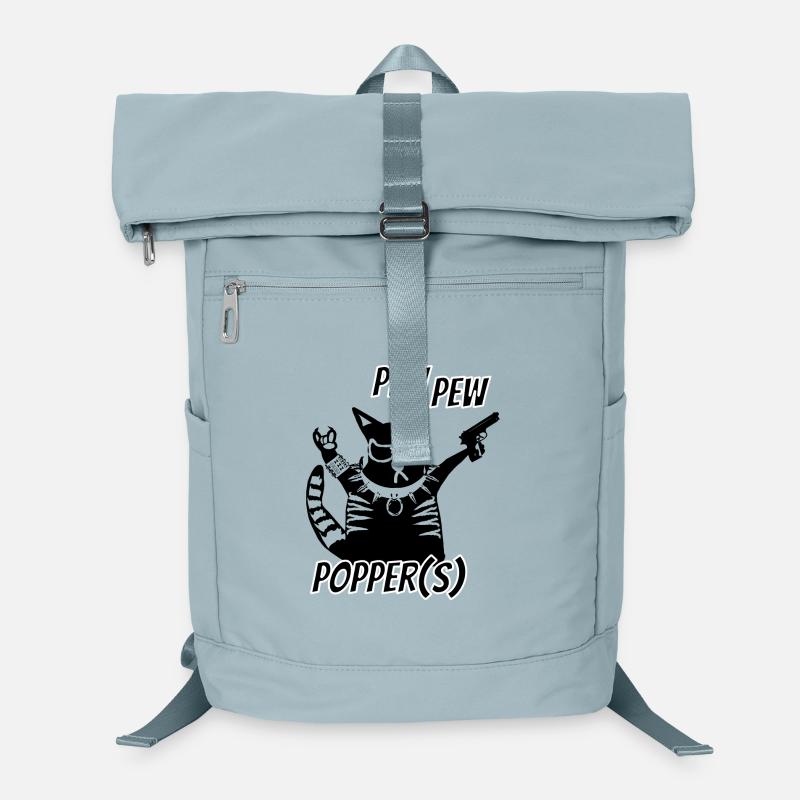 Coole Rockerkatze Pew Pew Laptop-Rucksack 