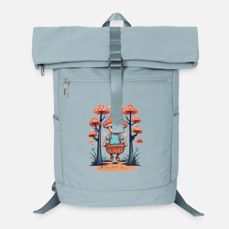 Cueilleur de champignons mignon Sac à dos ordinateur