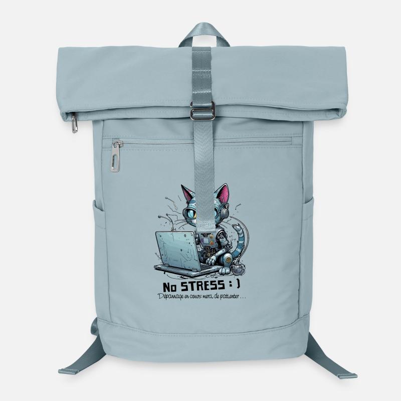 Chat informaticien geek, humour informatique Sac à dos ordinateur