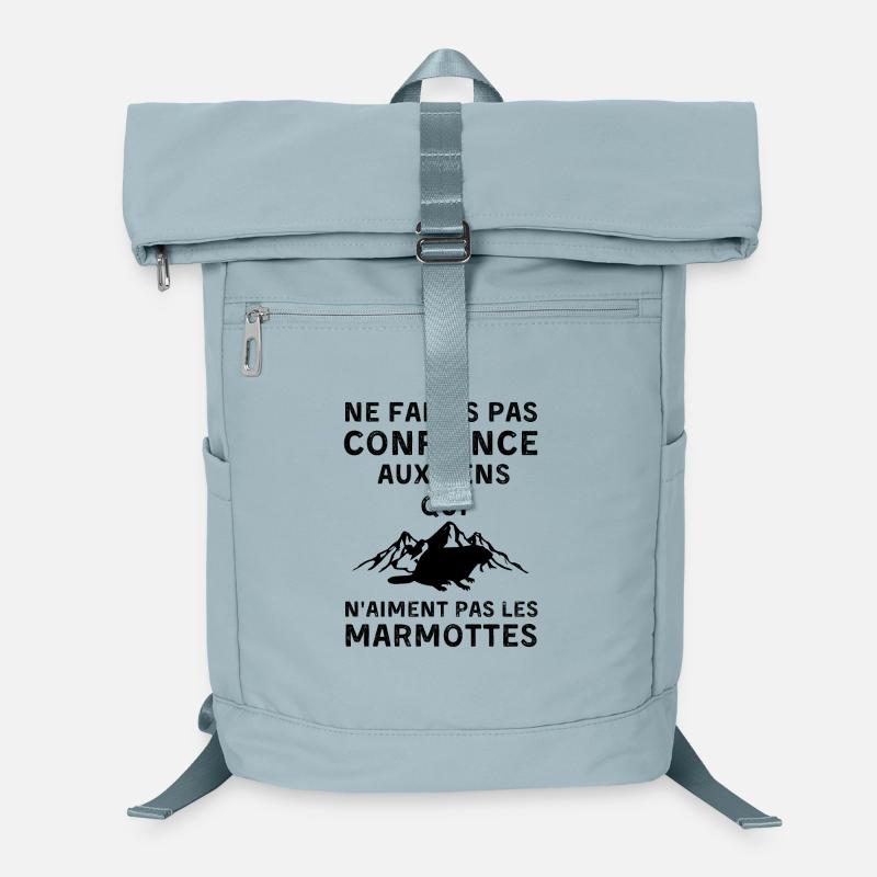 Ne faites confiance qui n aiment pas les marmottes Sac à dos ordinateur