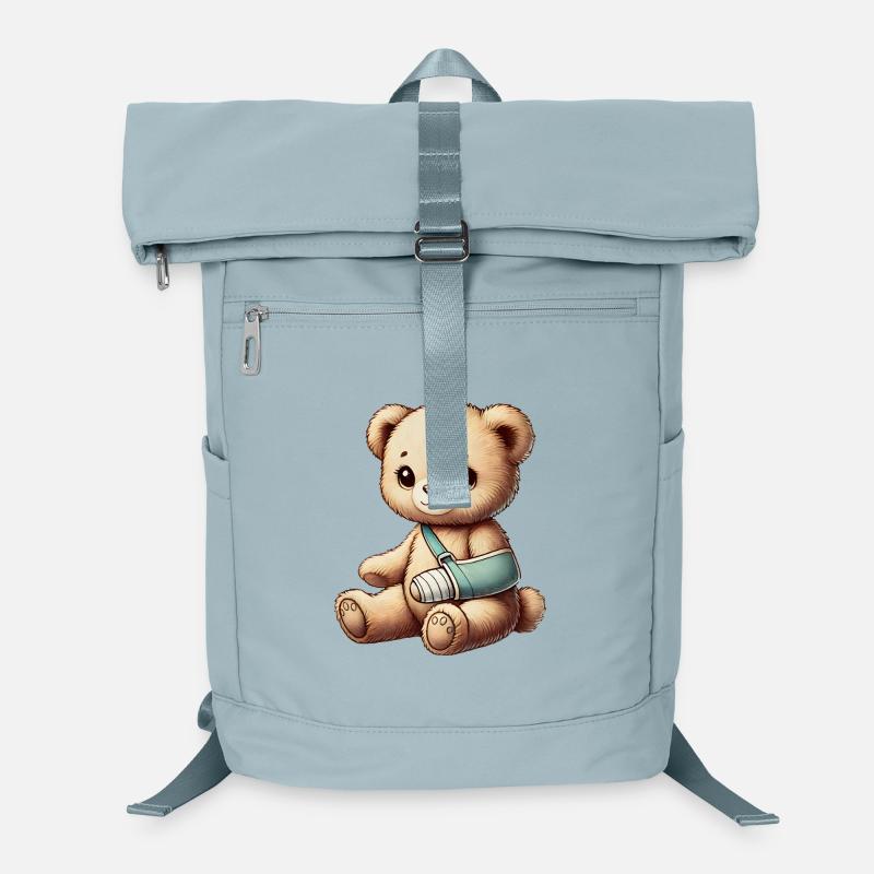 Teddy brings comfort - cuddly toy with a cast arm Laptop Backpack