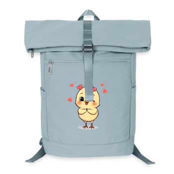 Cuddly chick with heart accessories - Laptop Backpack - ice blue - Front