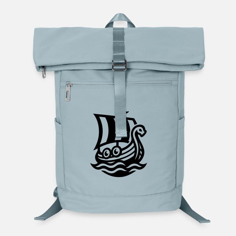 Wikingerschiff Drachenboot Laptop-Rucksack 