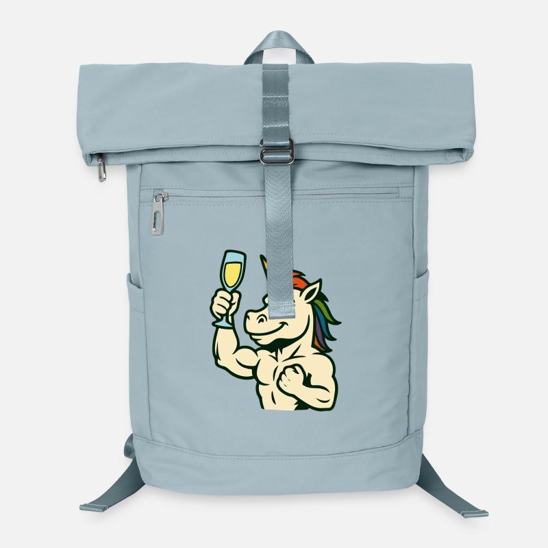 Einhorn-Toast-Glas-Starkes Festmaskottchen Laptop-Rucksack 