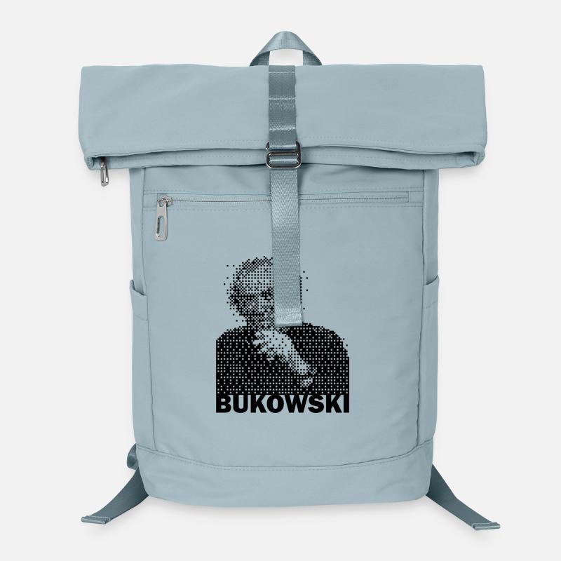 Porträt von Charles Bukowski Laptop-Rucksack 