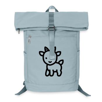 Ziege - Laptop-Rucksack  - Eisblau - Vorne