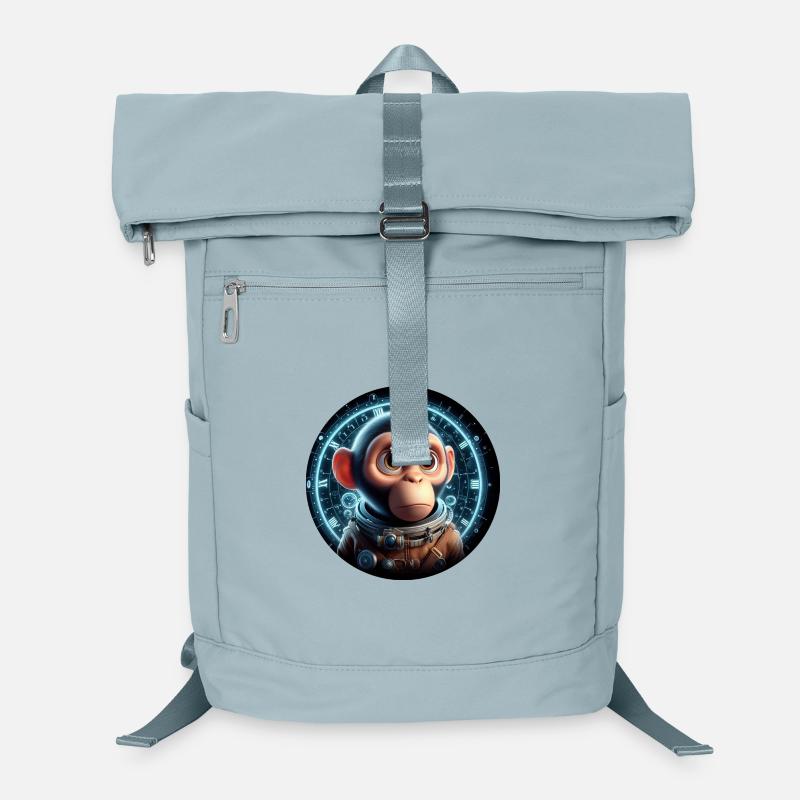 Monkey as an astronaut in space Laptop Backpack