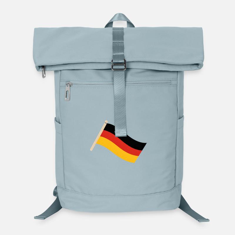 Le drapeau allemand dans le vent Sac à dos ordinateur