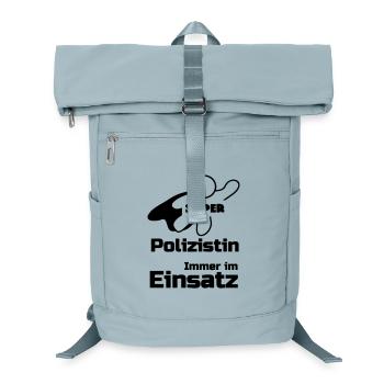 Super Polizistin Geschenk - Laptop-Rucksack  - Eisblau - Vorne