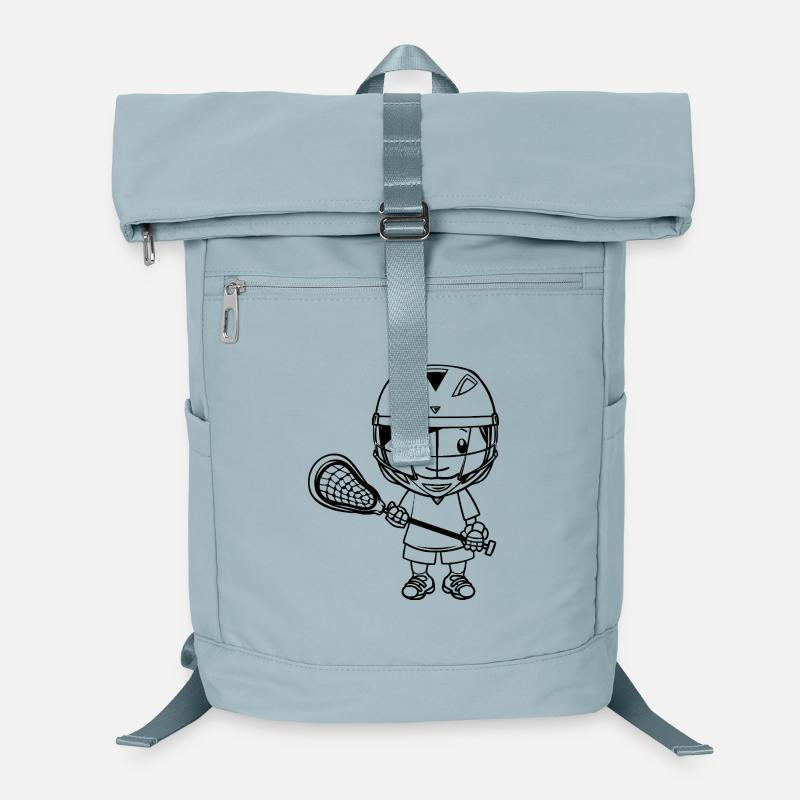 Lacrosse Junge Cartoon Laptop-Rucksack 