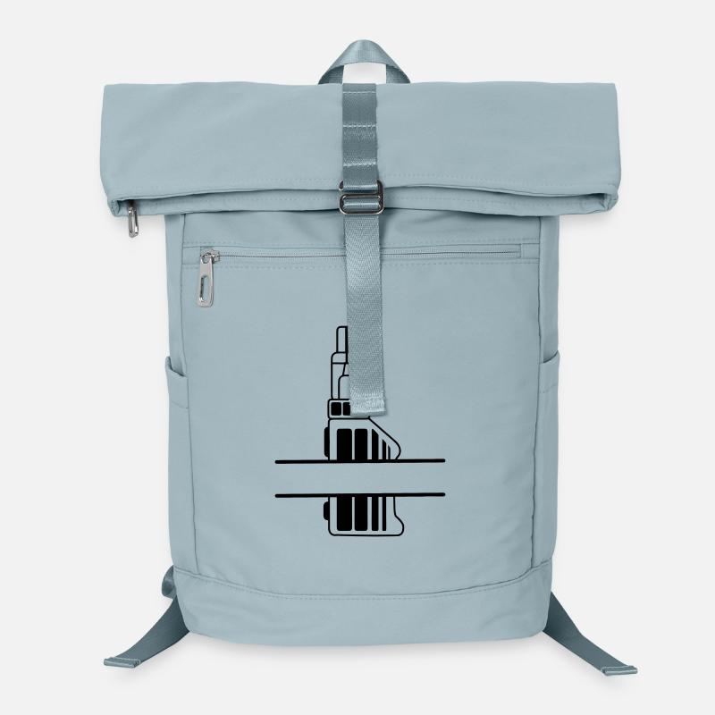 Vape-Silhouette mit Textfeld Laptop-Rucksack 