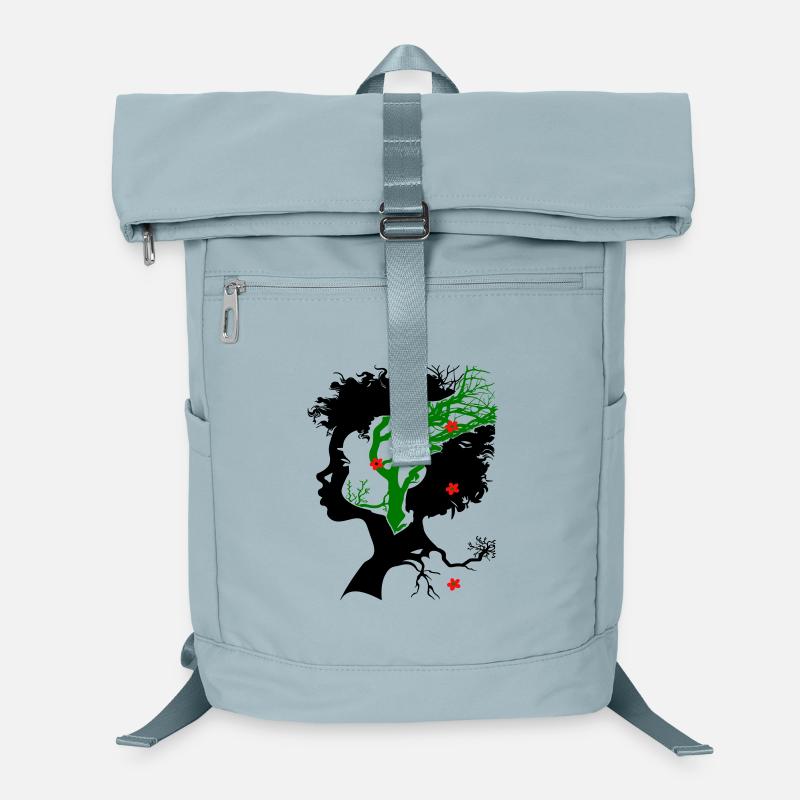 Abstrakter Baum mit Blüten Laptop-Rucksack 