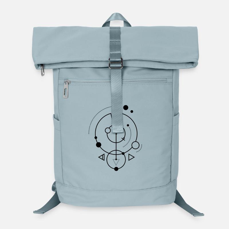 Black geometric symbol Laptop Backpack