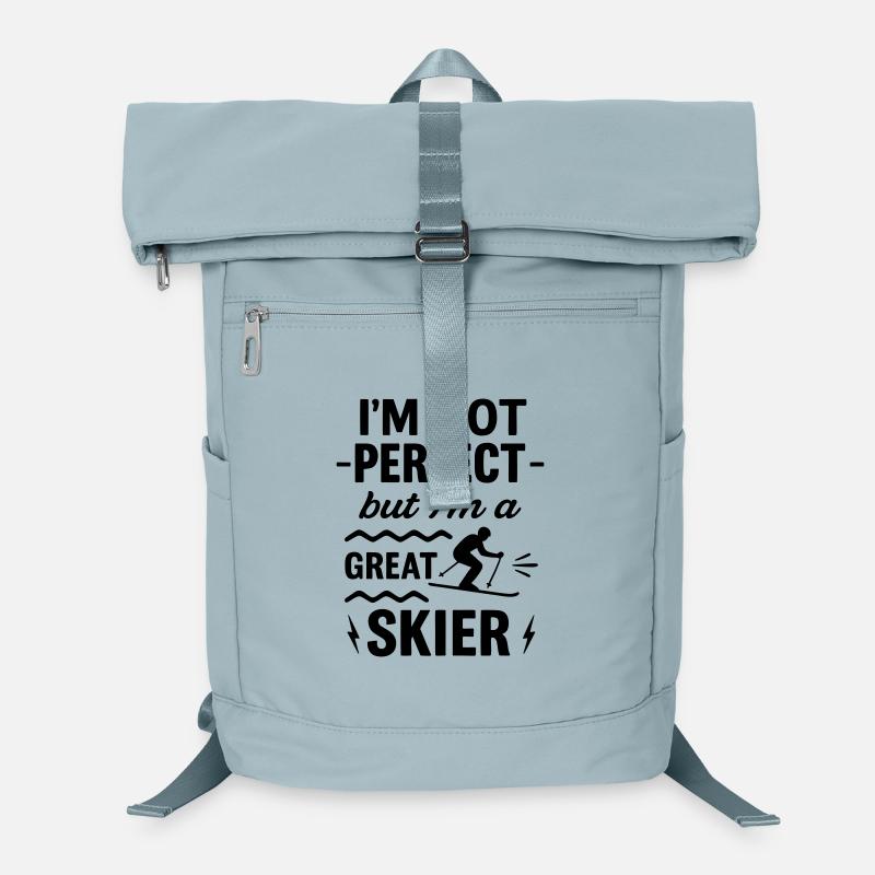 Great skiers winter mountains Laptop Backpack