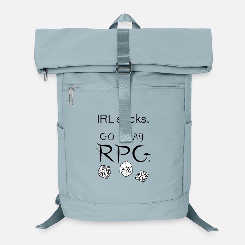 IRL sucks go play RPG (noir) Sac à dos ordinateur