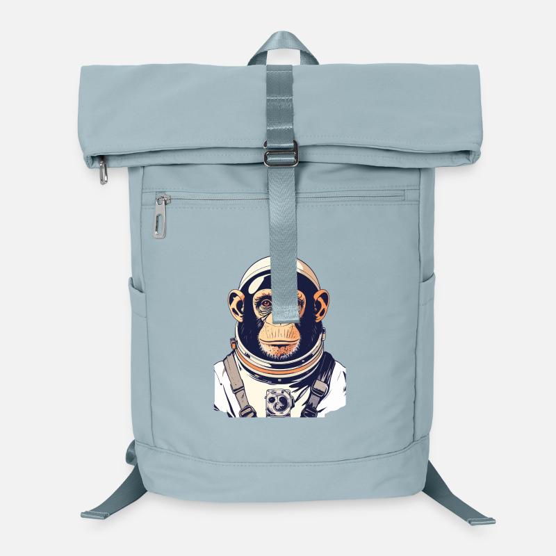 Astronaut Monkey Astronaut Monkey Space Motif Laptop Backpack