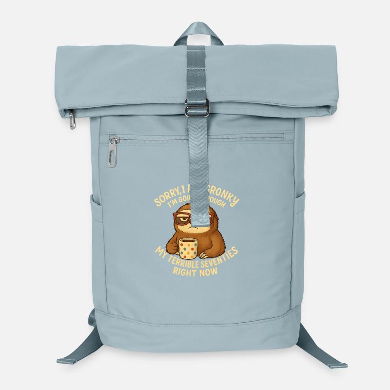 Gronky Sloth Retro Seventies - Laptop Backpack - ice blue