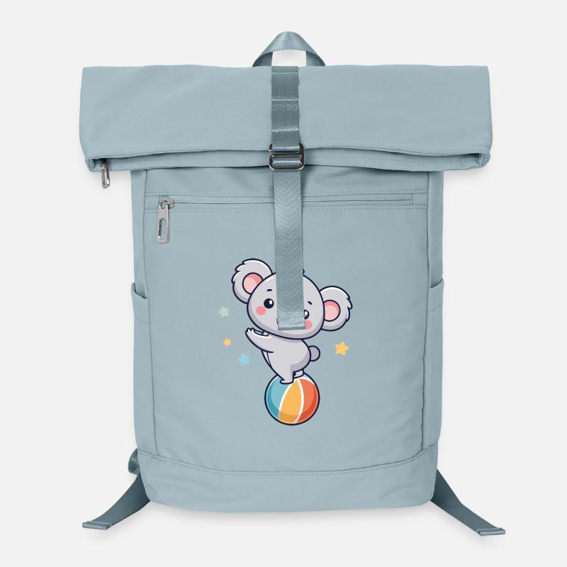 Koala jongleur sur ballon coloré - Sac à dos ordinateur - bleu glacier