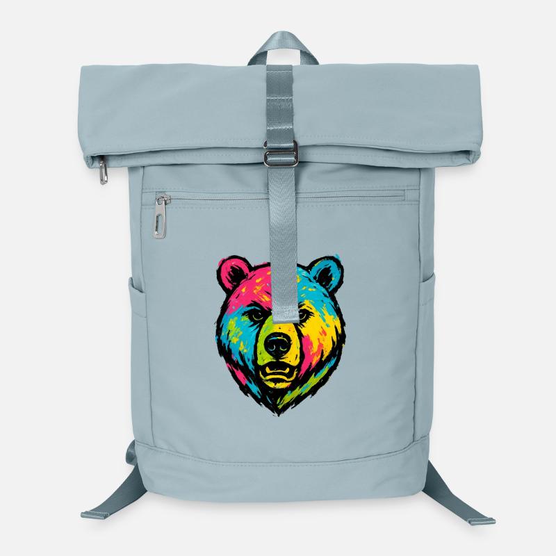 Ours mal léché Pop Art Sac à dos ordinateur