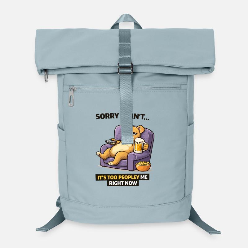 Chill Dog Sofa Beer Meme Laptop Backpack