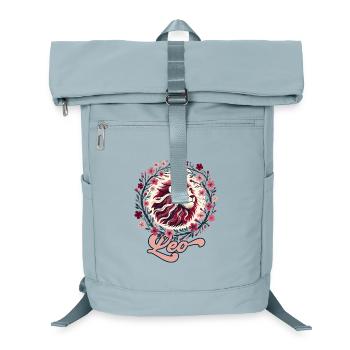 Floral Leo Circle - Laptop Backpack - ice blue - Front