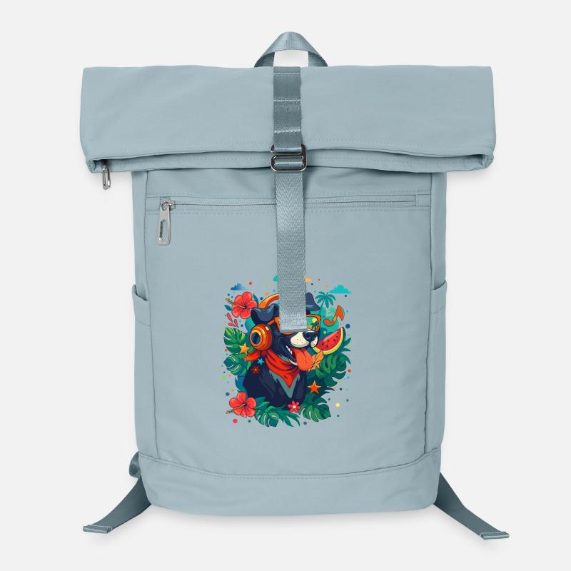 Partyhund mit Kopfhörern Laptop-Rucksack 