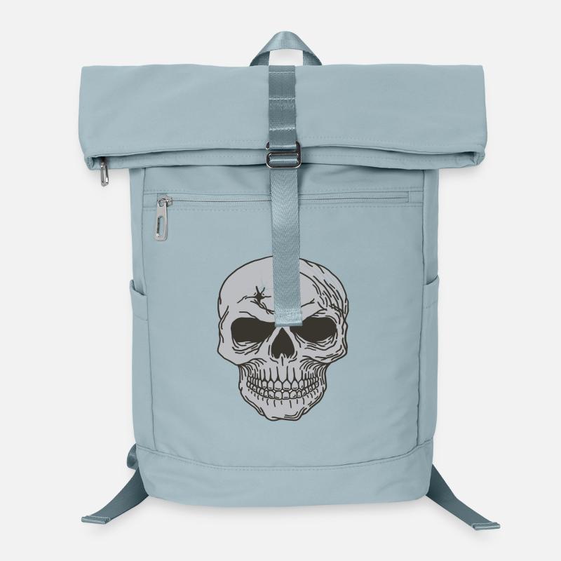 Totenkopf Knochen Schädel Design Laptop-Rucksack 