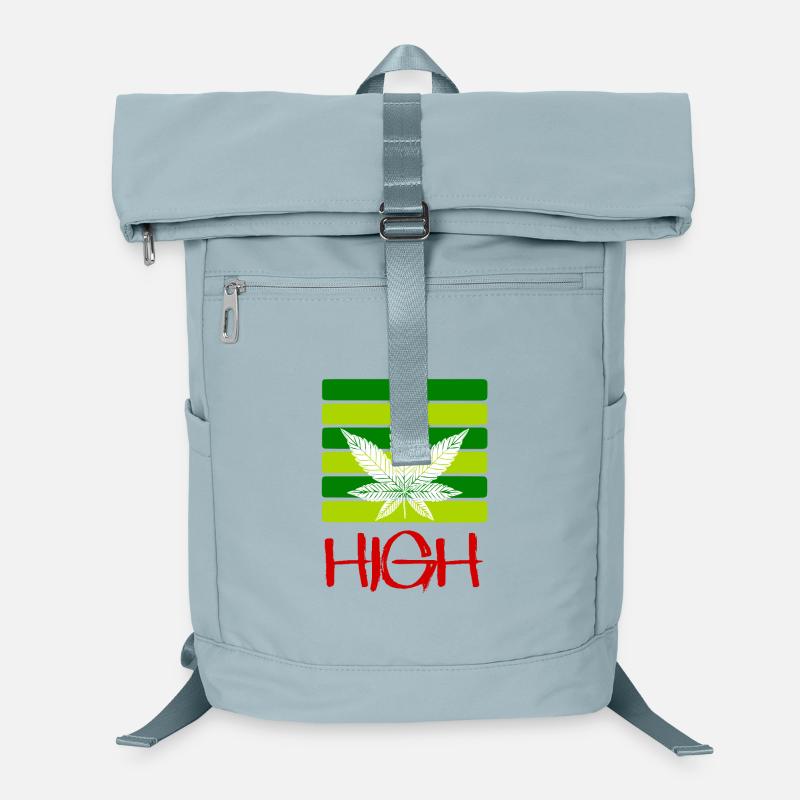 High / Rauchen / Cannabis / Hanf / Cannabisblatt Laptop-Rucksack 