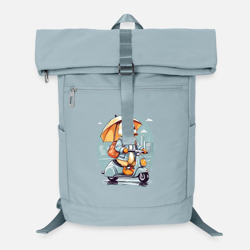 Ente mit Roller Laptop-Rucksack 