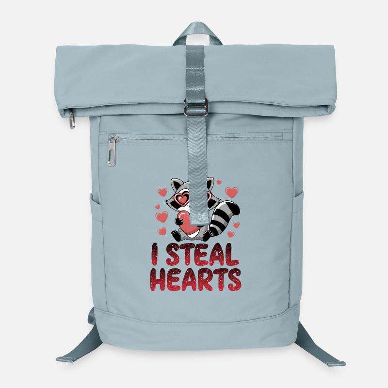 Herzraubender Waschbär Laptop-Rucksack 