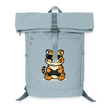 Chilliger Gamer-Tiger - Laptop-Rucksack  - Eisblau - Vorne
