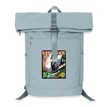 Fighting Spirit Samurai Illustration - Laptop Backpack - ice blue - Front