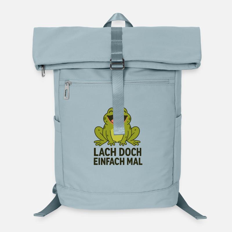 Laughing frog funny saying animals design Laptop Backpack