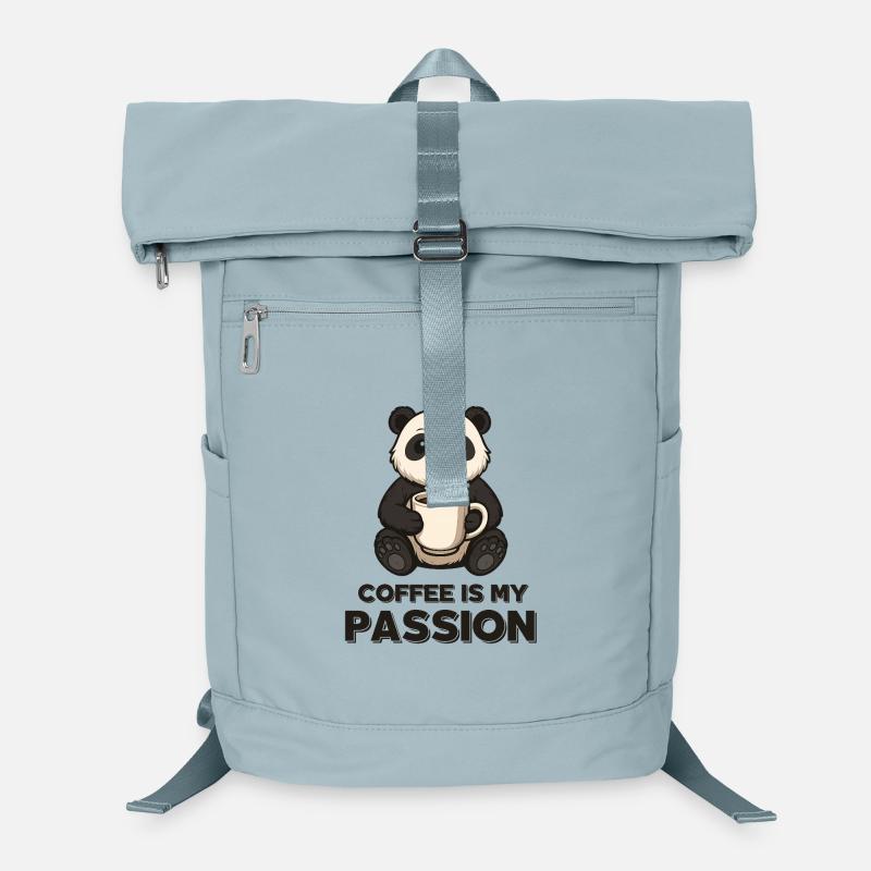Panda Kaffee Leidenschaft Laptop-Rucksack 