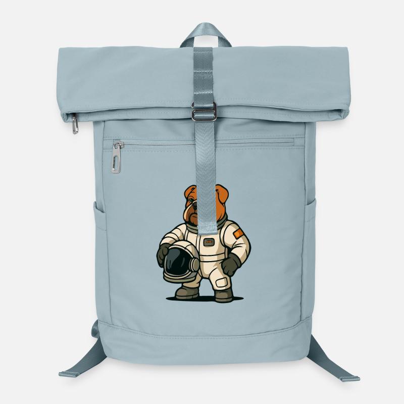 Bulldogge Astronaut Maskottchen Laptop-Rucksack 