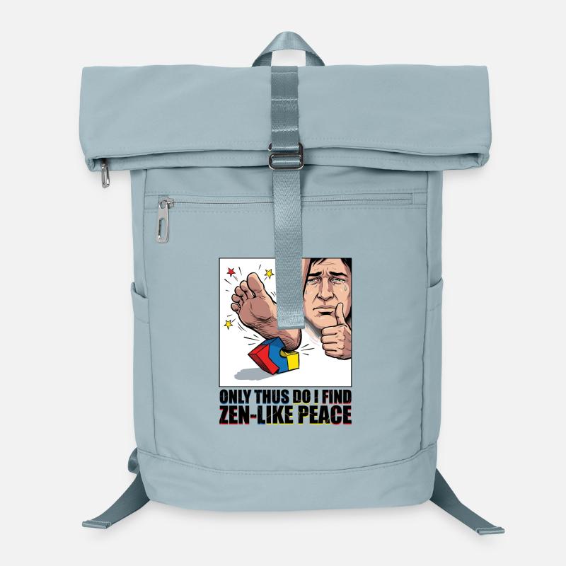 Bloc de construction Pain Zen Meme Sac à dos ordinateur