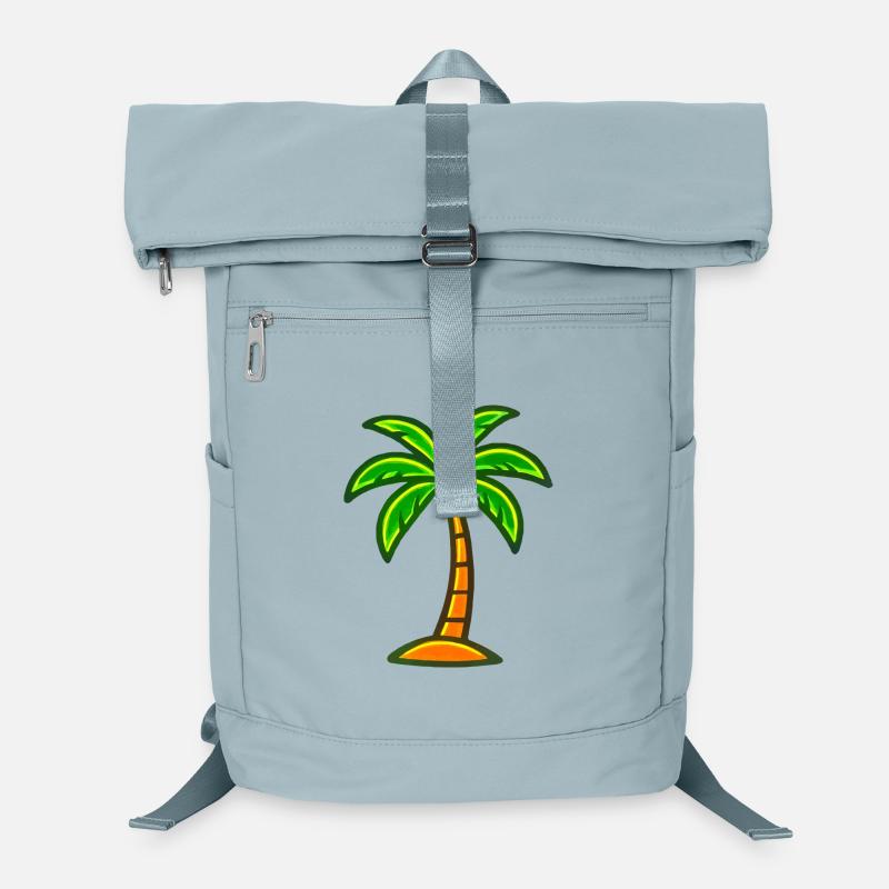 Neon Palm Tree Caribbean Design Laptop Backpack