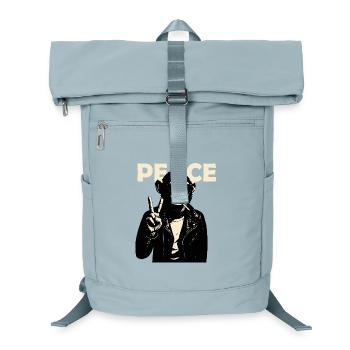 Peaceful Rebel Monkey - Laptop Backpack - ice blue - Front