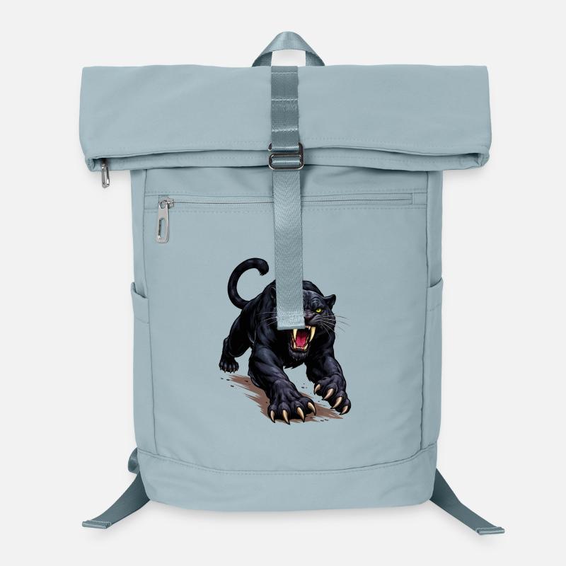 Schwarzer Panther Angriff Laptop Backpack