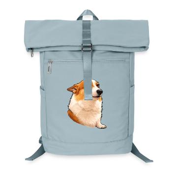 Smug Corgi – Chef's Eye with Attitude - Laptop Backpack - ice blue - Front