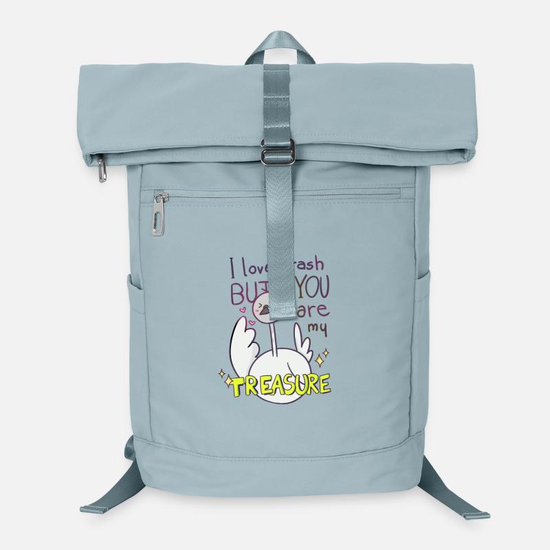 J’adore les déchets mais tu es mon trésor Sac à dos ordinateur